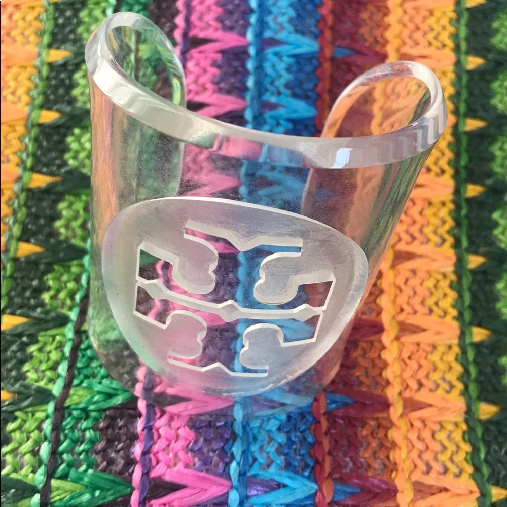 Tory Burch clear cuff bracelet